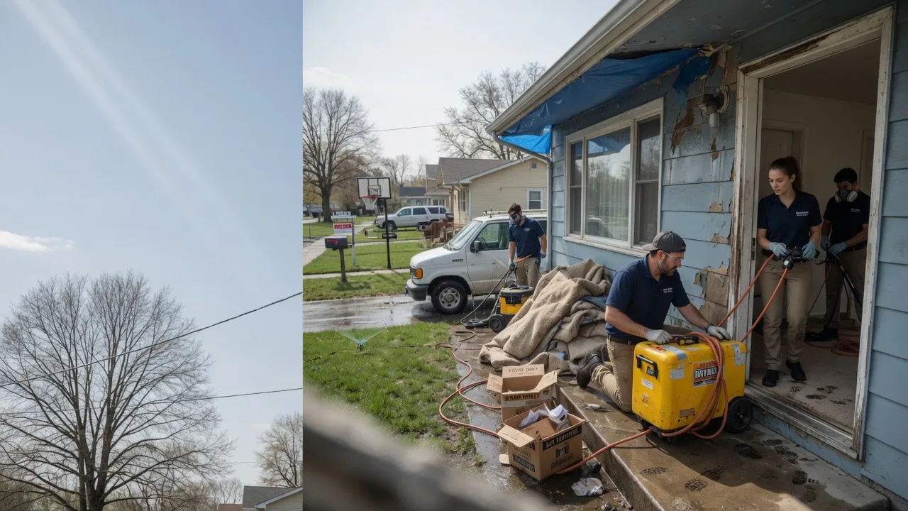 Basement Flood Cleanup in Fairview, IL near me